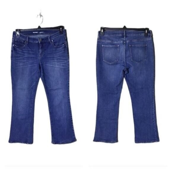 Old Navy Women's Original Mid Rise Jeans Straight Leg Size 6 Short Blue … - Picture 1 of 7